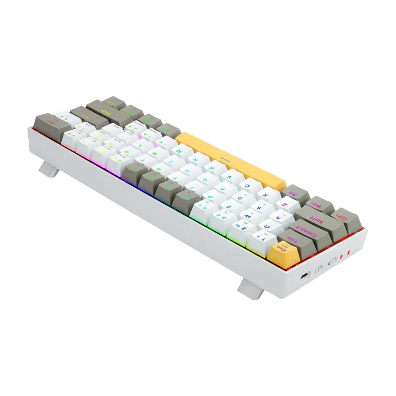 Keyboard Redragon K530RGB-PRO Draconic - Yellow/White/Gray Wireless Gaming view 3
