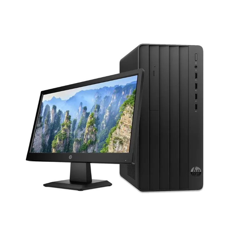 Storage HP PRO TOWER 290 G9 Desktop PC - Intel Core i5-12400, 4GB RAM, 1TB HDD, DOS + HP Monitor P204V 19.5-inch view 2
