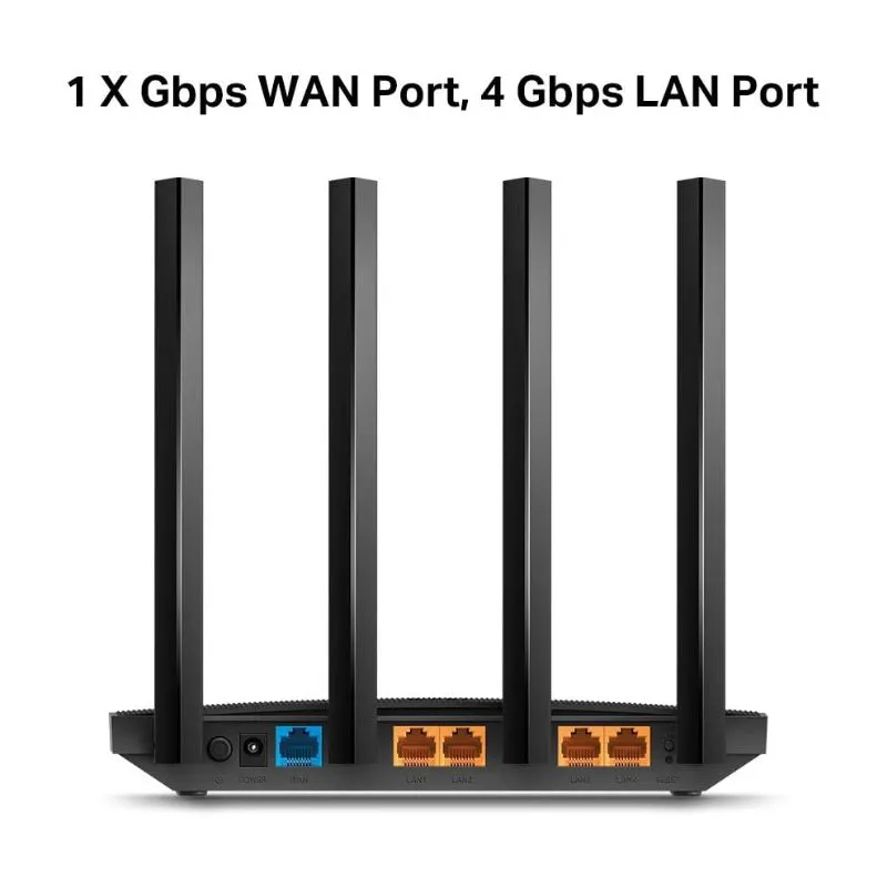 Network Device TP-Link Archer C80 Wireless MU-MIMO Dual Band Wi-Fi Router - Black view 3