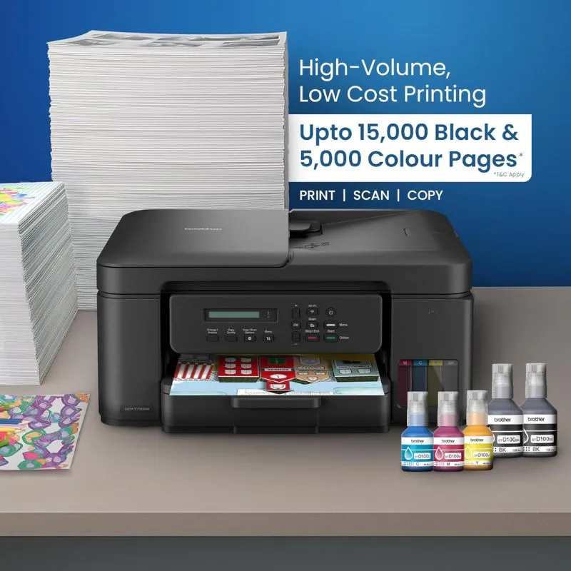 Printer Brother DCP-T730DW Wireless Ink Tank All-in-One Printer view 2