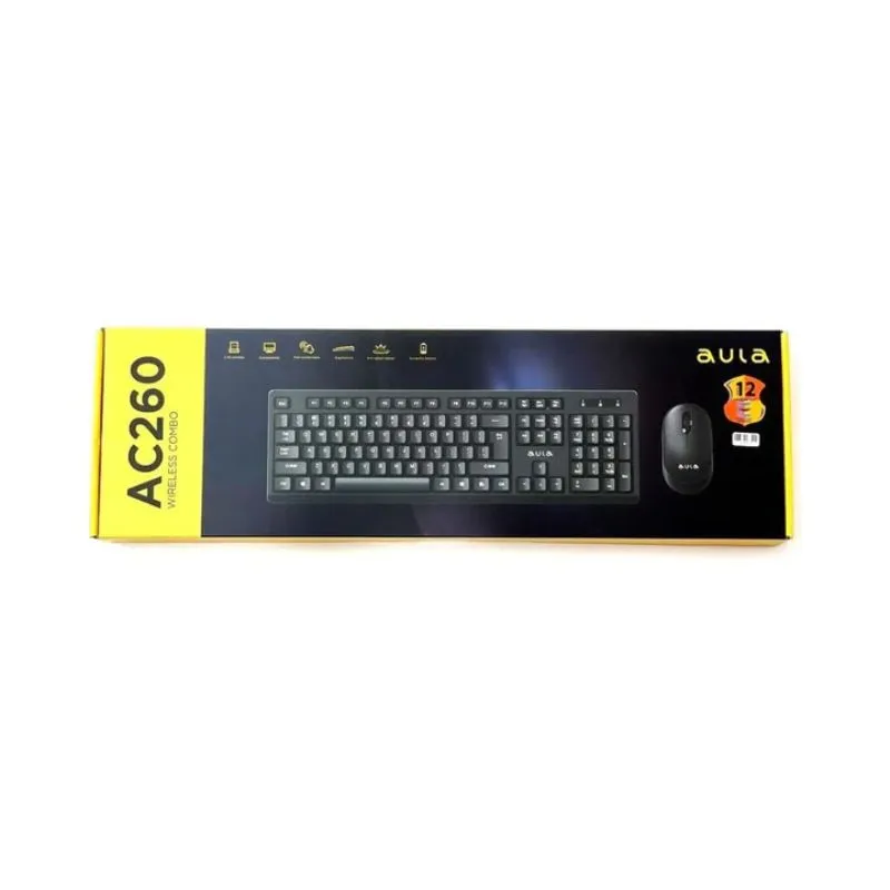 Keyboard AULA AC260 Wireless & Mouse Combo - Black view 3