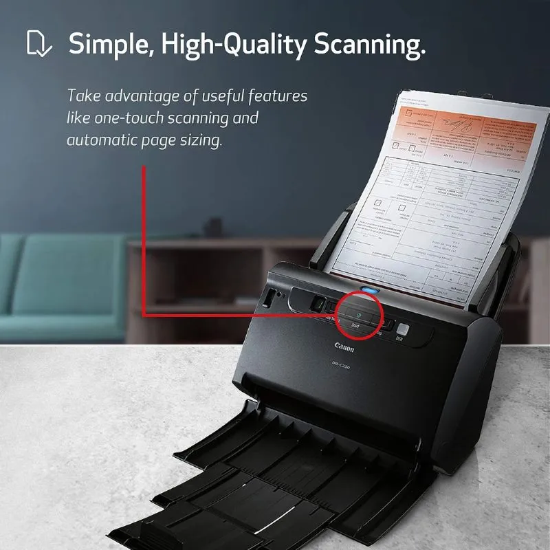 Printer Canon imageFORMULA DR-C230 Office Document Scanner view 4