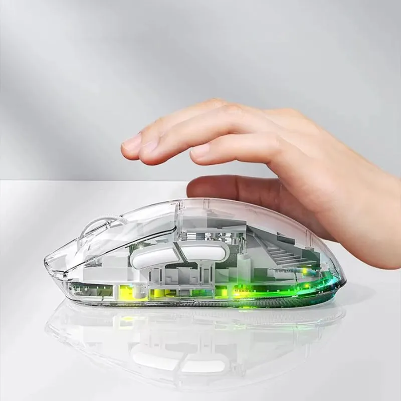 Mouse AULA SC660 Three-mode Gaming Mouse - White view 2