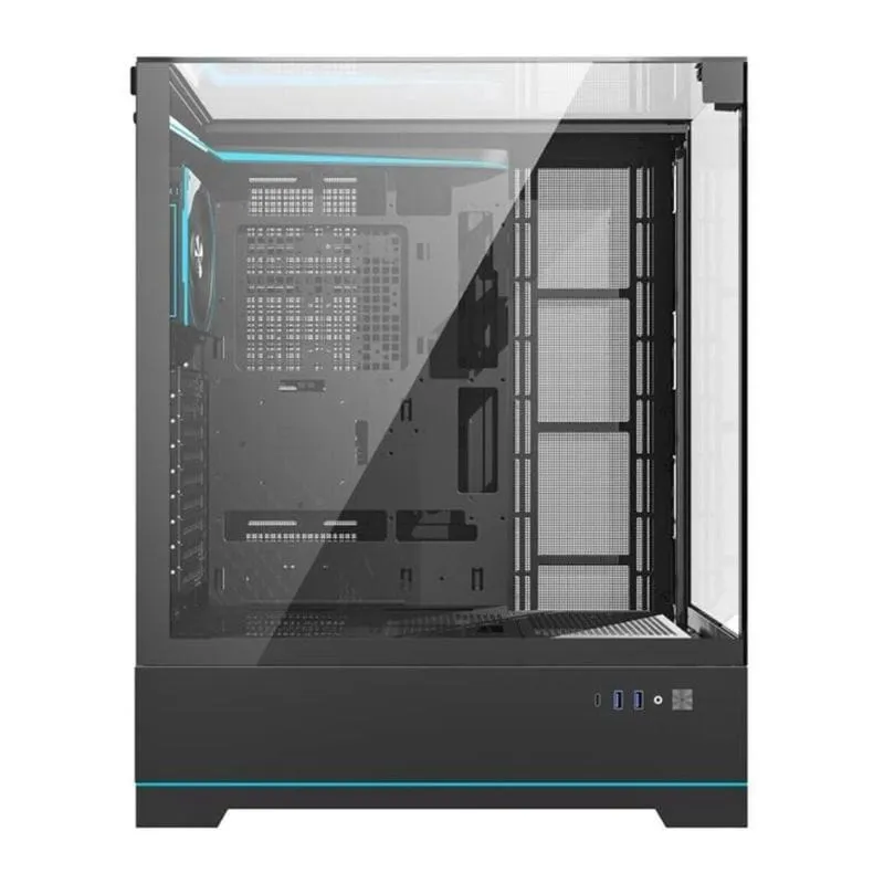 Cooler DarkFlash DY450L Pro ATX Tempered Glass Gaming Case (With 1 Pre-Installed ARGB Fan) - Black view 2