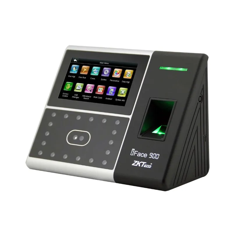 Network Device ZKTeco IFace 900 Biometric Time Attendance System with Facial Recognition and Fingerprint Scanner