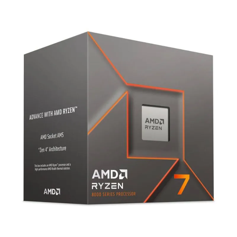 CPU AMD Ryzen 7 8700F Processor - 8-Core, 16-Thread, AM5, 16MB Cache, Tray