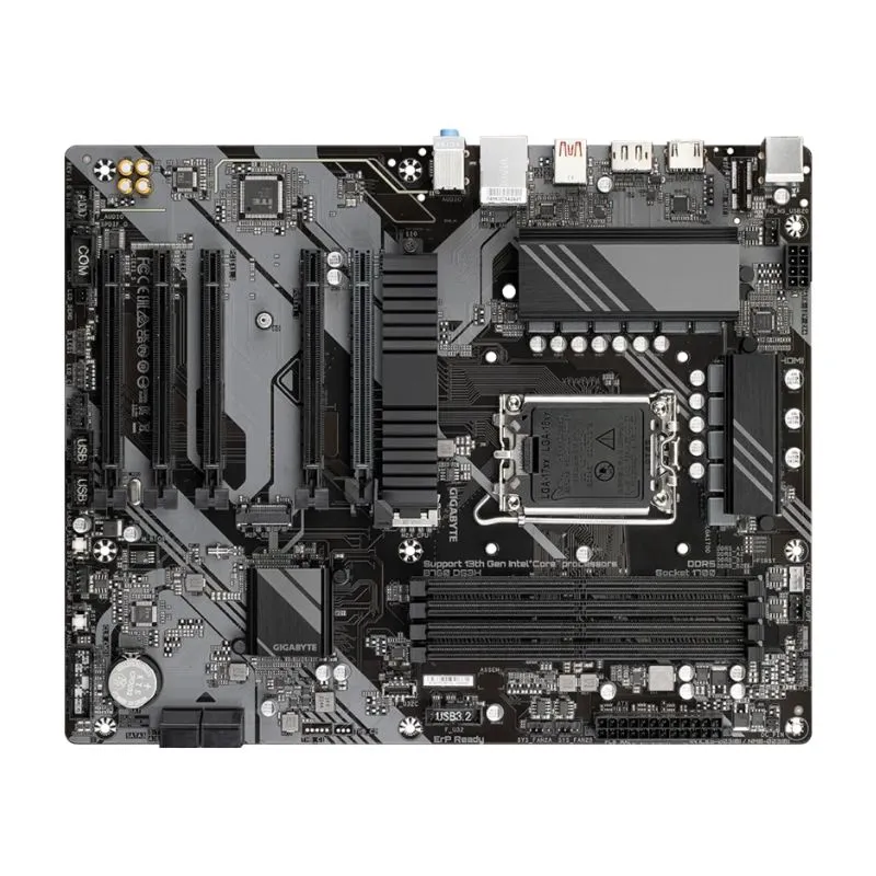 Motherboard Gigabyte B760 DS3H DDR5 Intel LGA 1700 mATX Motherboard view 4