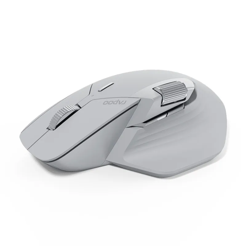 Mouse Rapoo MT760L Multi-Mode Wireless Optical 4000 DPI - Gray/White view 3