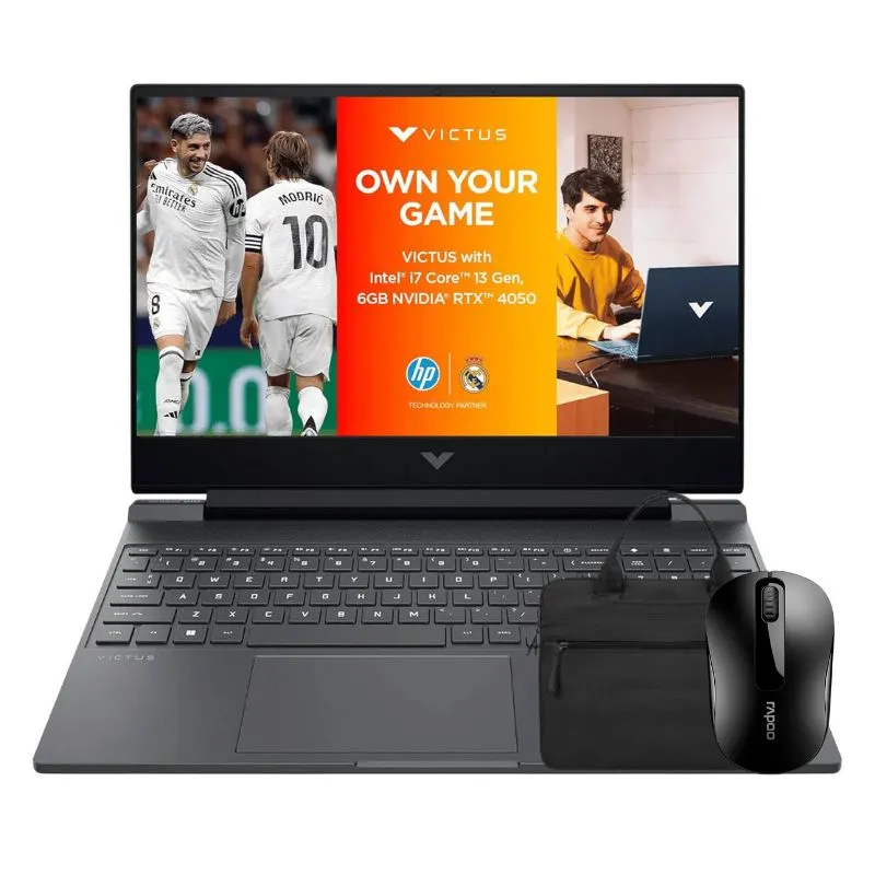 Laptop HP Victus 15-fa2104TX - Core i7-13620H, RTX 4050, 16GB, 512GB + Free Mouse & Bag