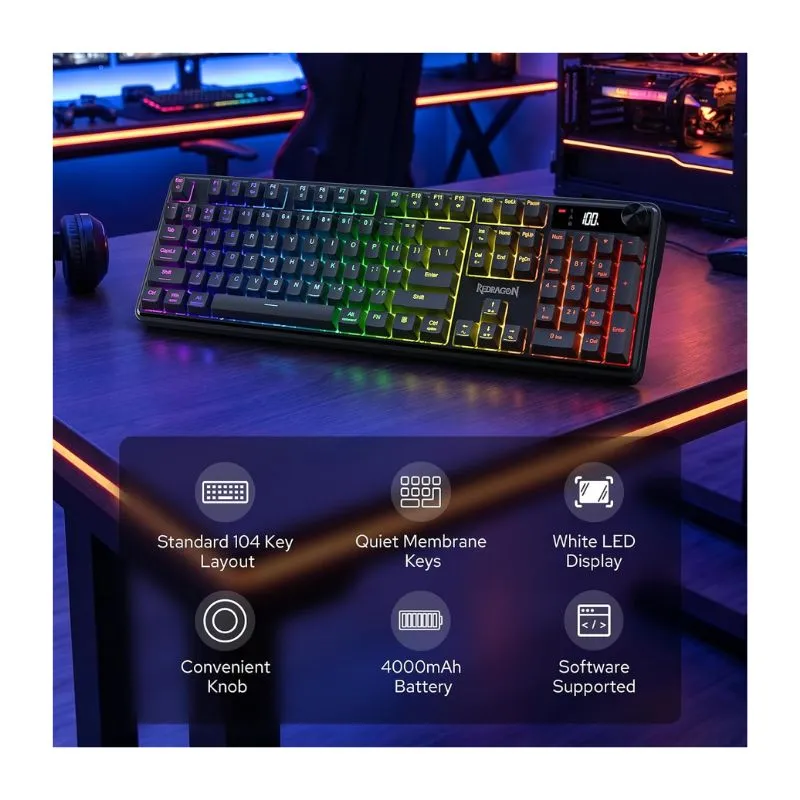 Keyboard Redragon VOLCANO K526-WL Wireless Gaming alternate