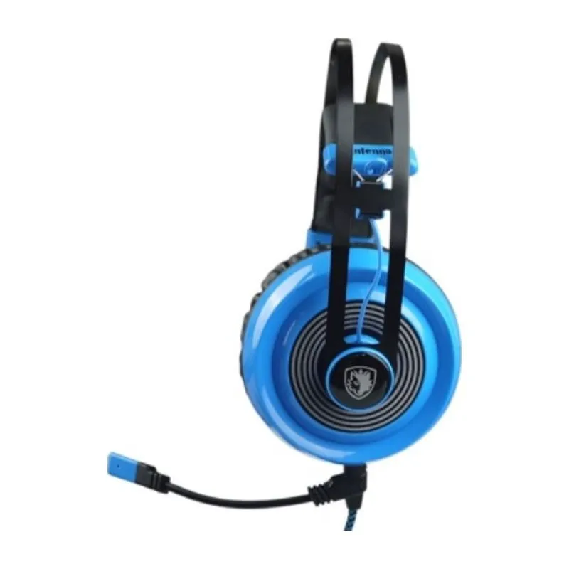 Headset SADES ARMOR SA-918, RGB Gaming Headset, USB Wired - Blue view 2