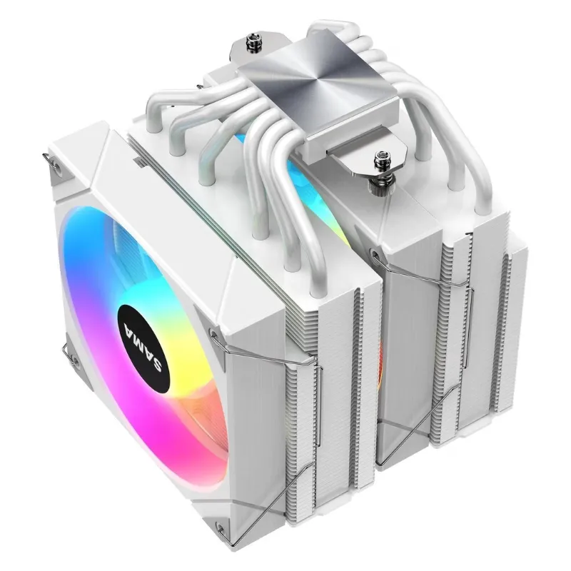 Cooler SAMA 6PDW120MM CPU Air 120mm ARGB Cooling Fan - White view 4