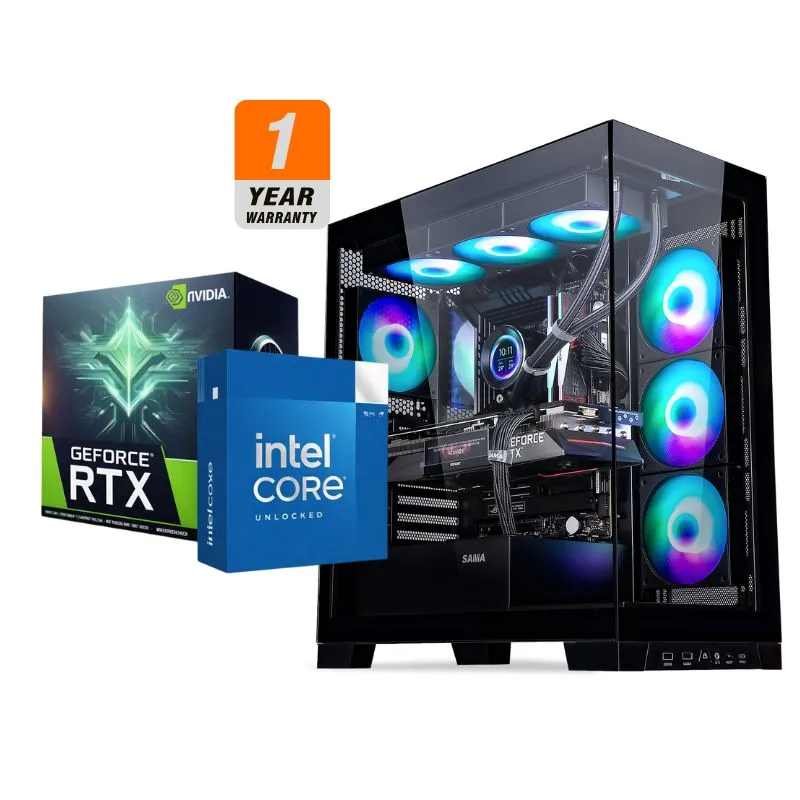 Desktop Void Hound Gaming PC - AMD Ryzen 5 7600X, ASUS Dual RTX 5060 OC 8GB, Kingston 16GB DDR4-3200, AGI AI818 1TB NVMe Gen4