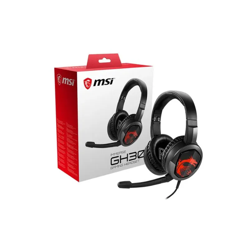 Headset MSI IMMERSE GH30 V2 Wired Gaming Headset - Black view 5