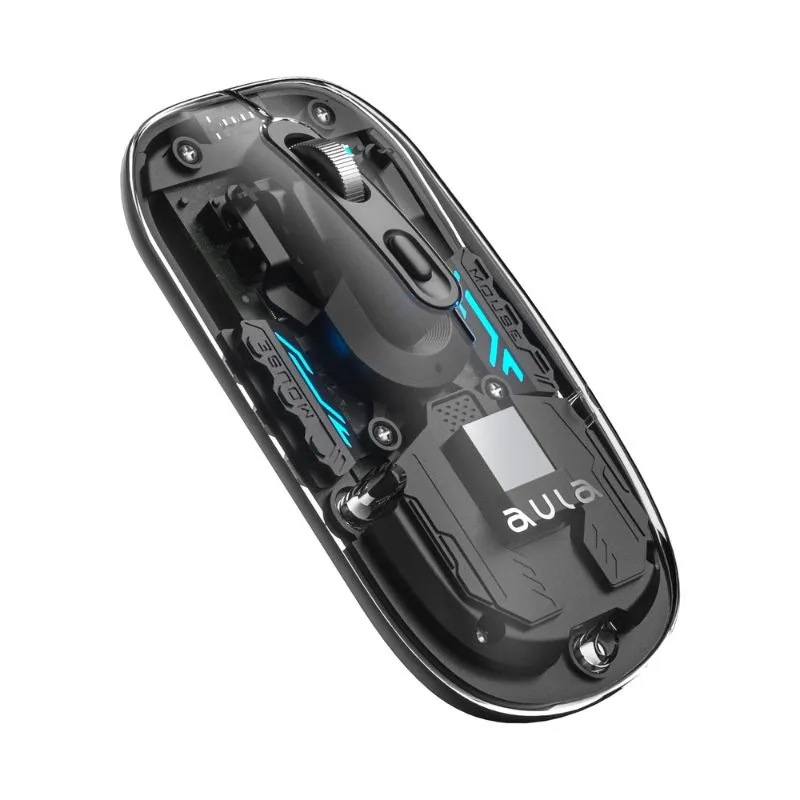 Mouse AULA AM210 Wireless + Bluetooth Gaming Mouse - Black view 3