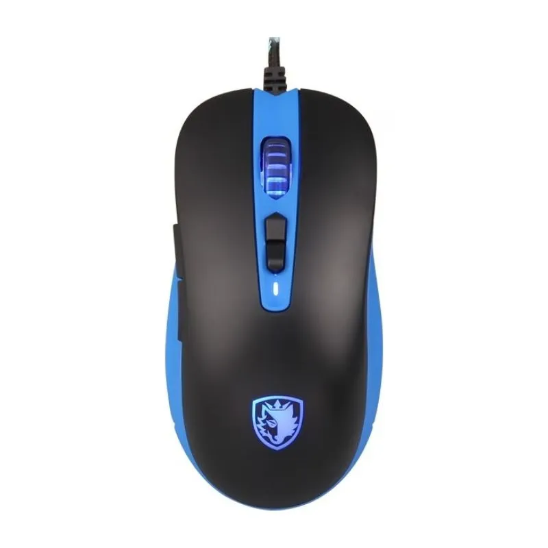 Mouse SADES Musket S15, Wired RGB Gaming Mouse - Blue view 2