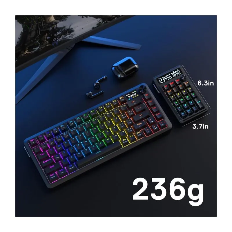 Keyboard Redragon K733-RGB-WL Cove Numpad Wireless Gaming view 4