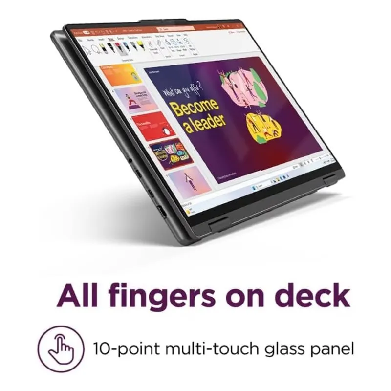 Laptop Lenovo Yoga 7 2-in-1 16″ WUXGA Touchscreen, Core Ultra 7-155H, 1TB SSD, 16GB Ram, Windows 11 - Grey - Integrated Graphics view 3