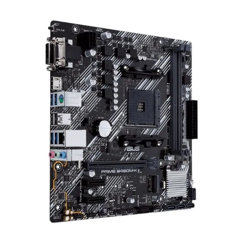 Motherboard ASUS PRIME B450M-K II AMD AM4 Motherboard - Black view 3