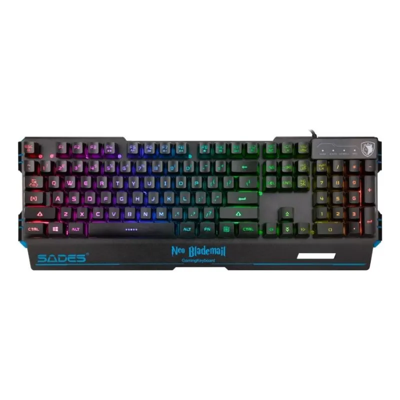 Keyboard SADES KB104S RGB Gaming - Black