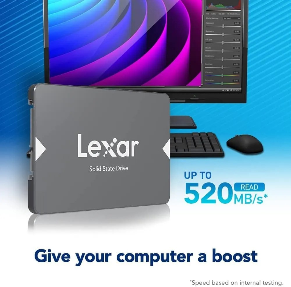 Storage Lexar NS100 128GB 2.5 SATA SSD - Black view 3