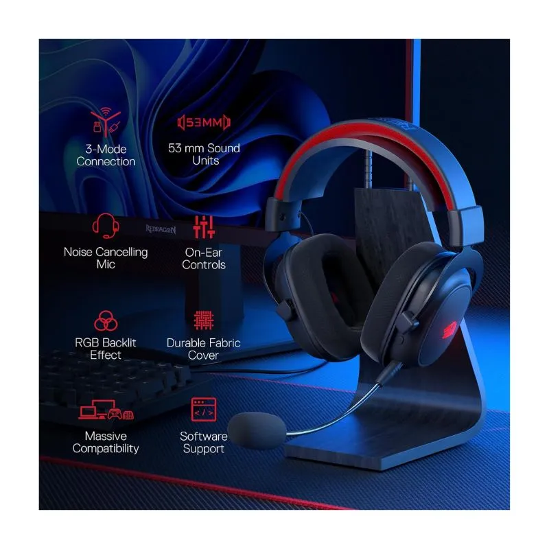 Headset Redragon H510 PRO ZEUS X Wireless Gaming view 2