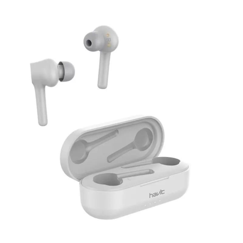 Headset HAVIT I92 Bluetooth Earbuds Microphone, Bilateral call Touch Screen - White