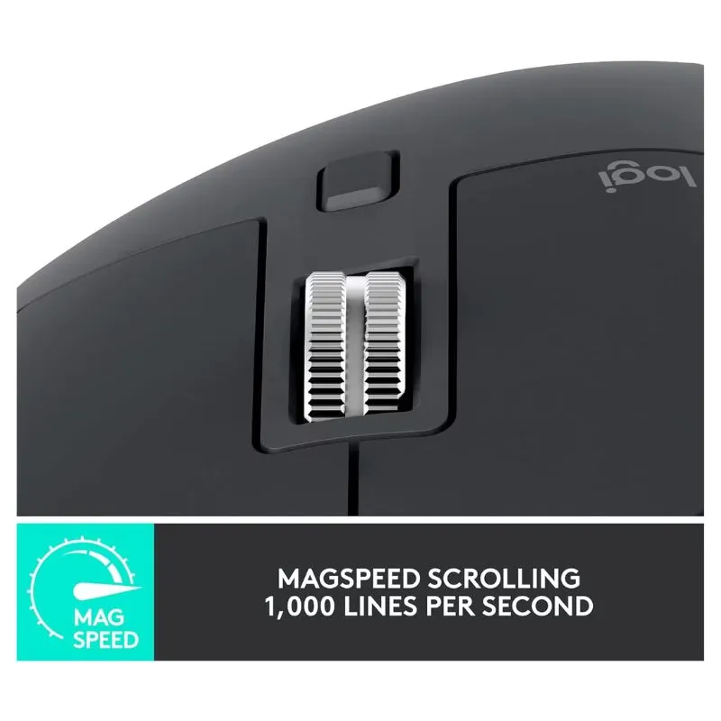 Mouse Logitech MX Master 3S Wireless Gaming Mouse - Black view 4