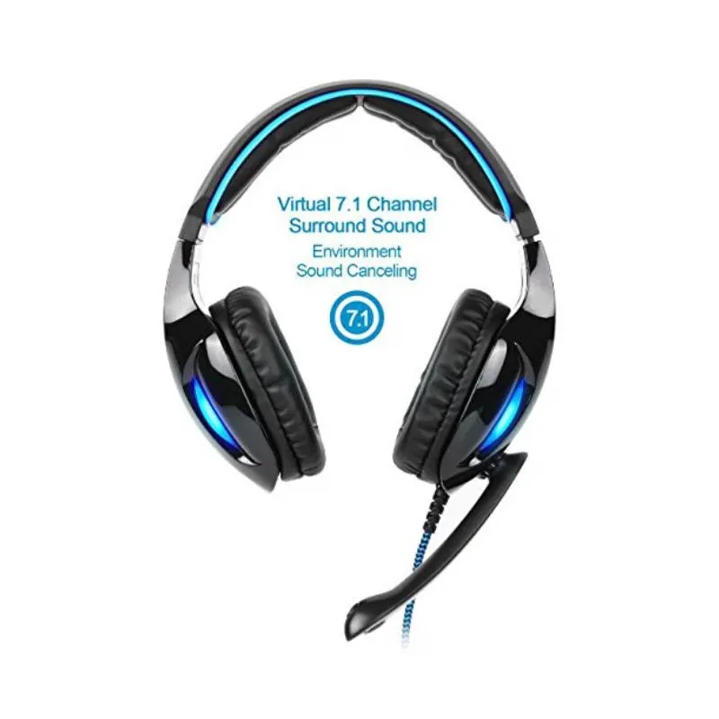 Headset SADES Sunk SA-902, Gaming Headset, USB Wired - Black view 2