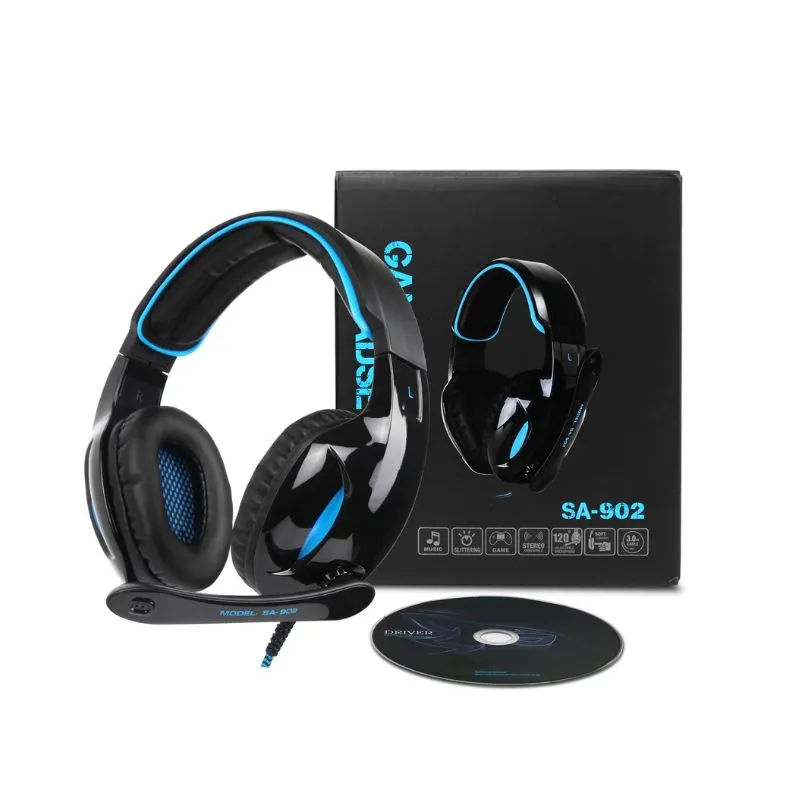 Headset SADES Sunk SA-902, Gaming Headset, USB Wired - Black view 4