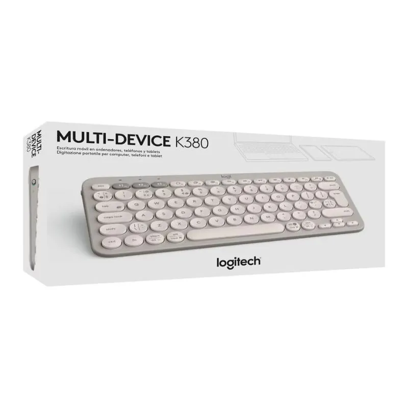 Keyboard Logitech K380 Multi-Device Bluetooth Keyboard - Sand view 5