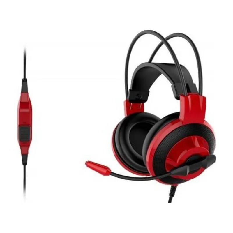 Headset MSI DS501 Enhanced Virtual 7.1 Gaming Headset, Black - Red view 2