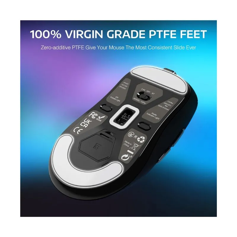 Mouse Attack Shark X3 Pro 26000 DPI RGB Wireless Gaming - Black view 5