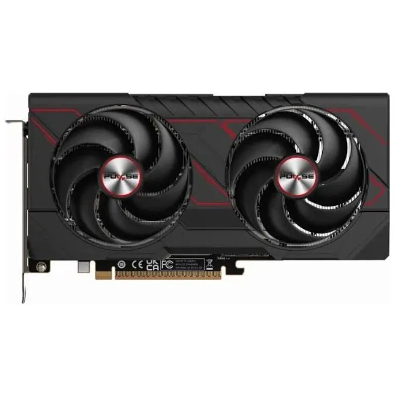 Graphics Card Sapphire PULSE AMD Radeon RX 9060 XT 16GB Graphics Card - Black view 3