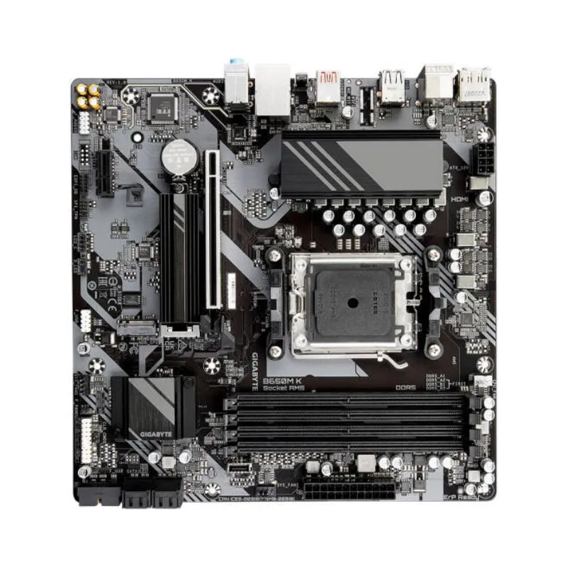 Motherboard GIGABYTE B650M DH2P ATX AM5 DDR5 Gaming - Black view 4