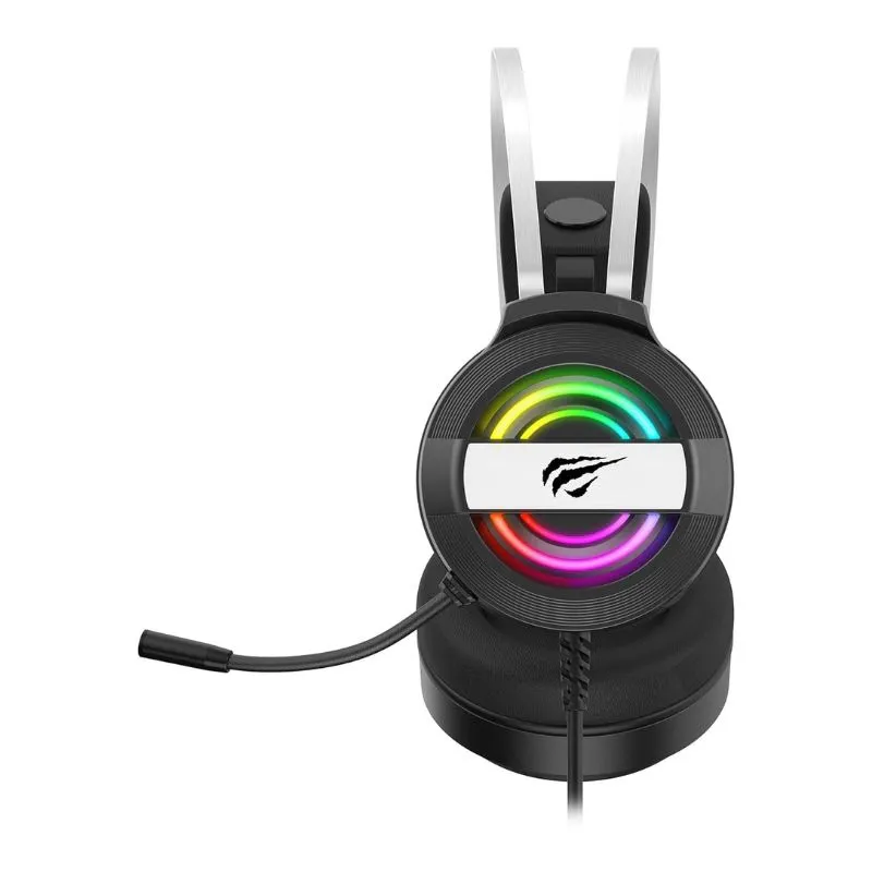 Headset Havit H2026D RGB Wired, Surround Sound Gaming Headset with Mic - Black view 2