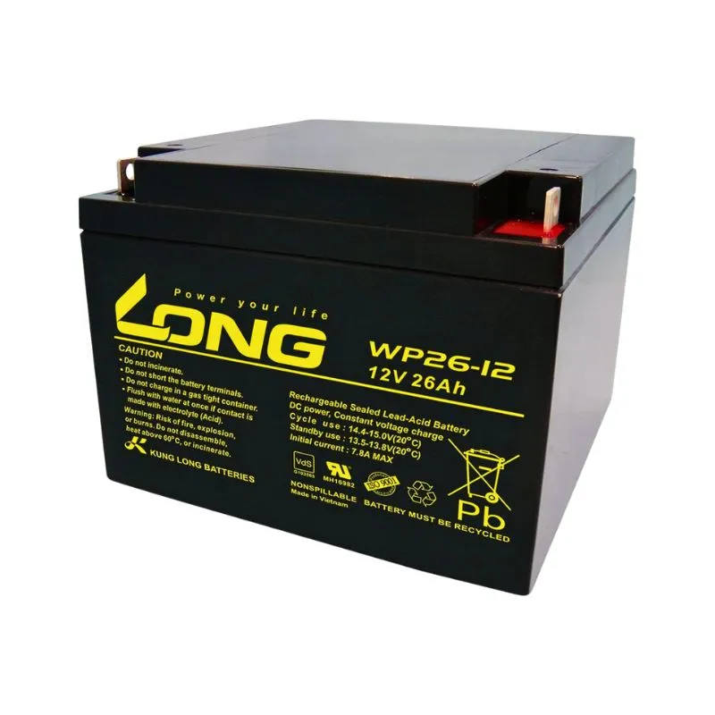 Accessory Long 12V 26Ah Rechargeable Sealed Regulated Lead Acid Battery WP26-12NB