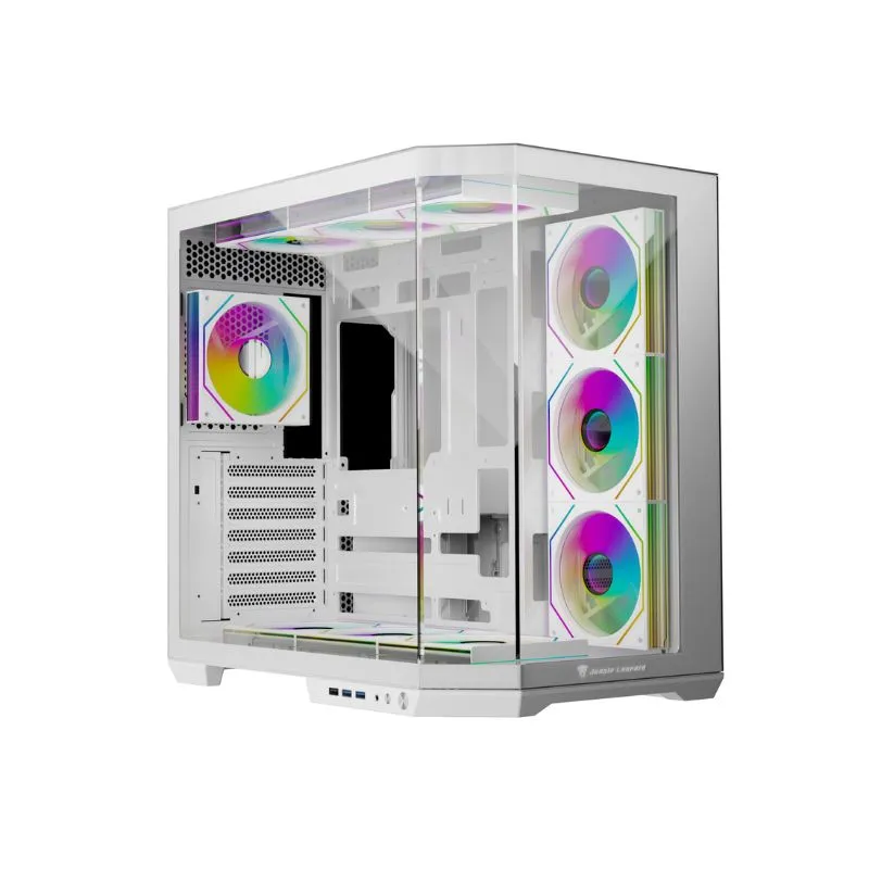 Case Jungle Leopard AS-01 Mid Tower ATX Gaming Case (Without Fans) - White