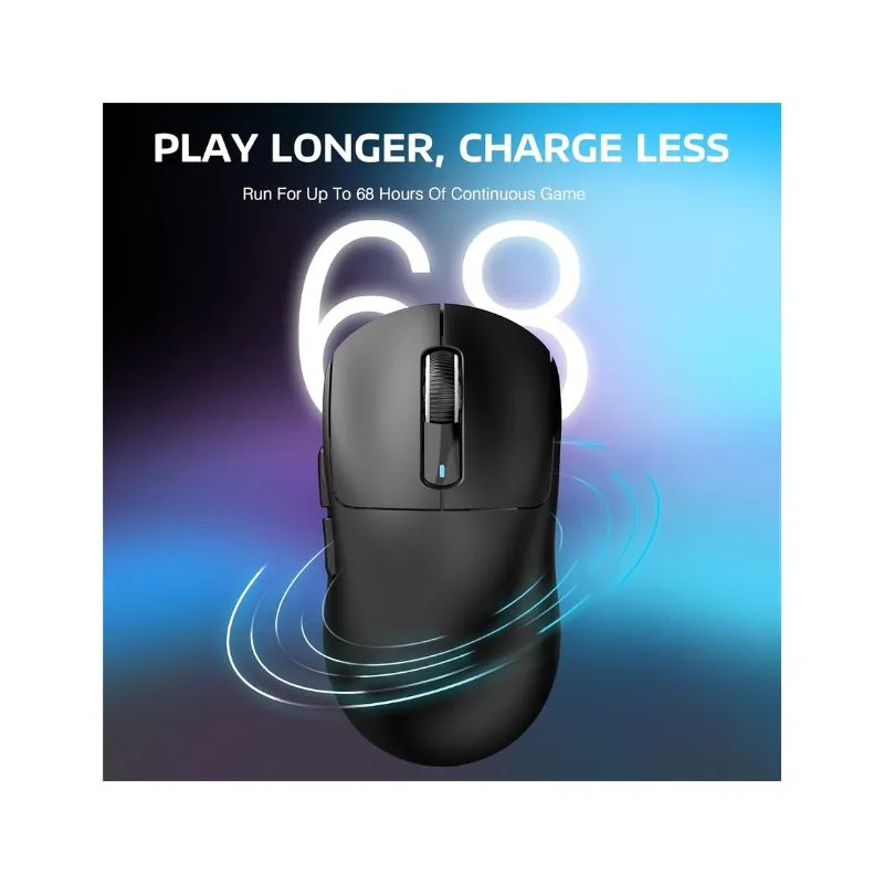 Mouse Attack Shark X3 Pro 26000 DPI RGB Wireless Gaming - Black view 4
