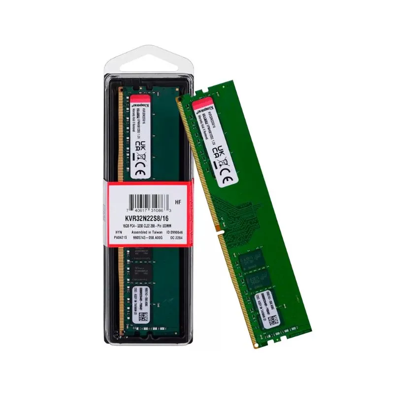 RAM Kingston ValueRAM 16GB DDR4 3200MHz CL22 Desktop Memory