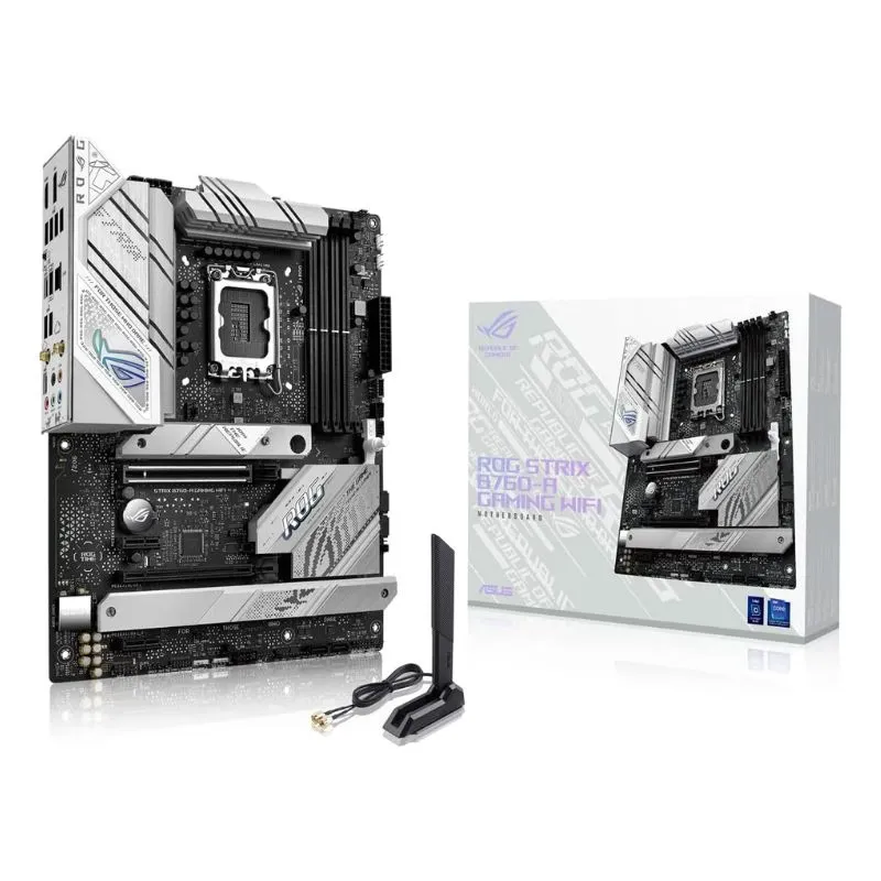 Motherboard ASUS ROG Strix B760-A Gaming WiFi Intel LGA 1700 DDR5 ATX Motherboard - 3-Years Warranty