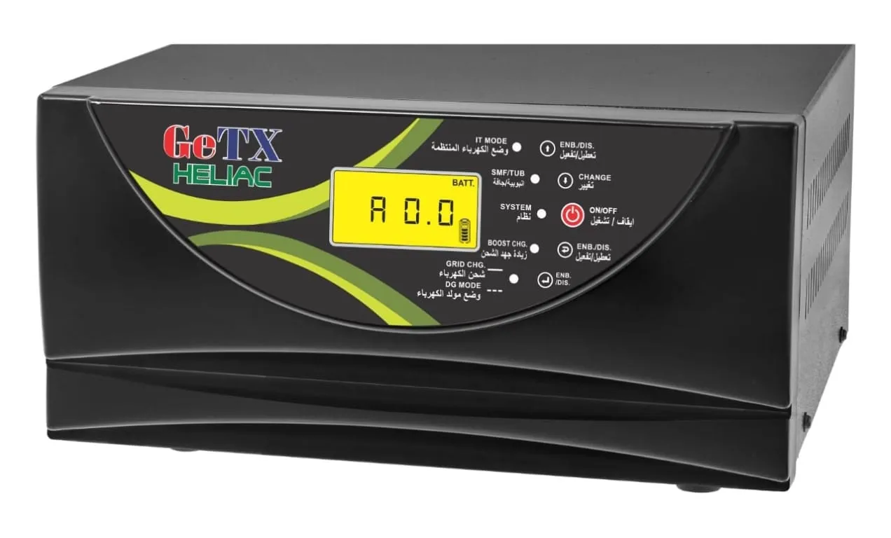 UPS GeTX Solar Inverter Heliac 1500VA 24Vdc PWM Charge Controller PDU-1.5KVA