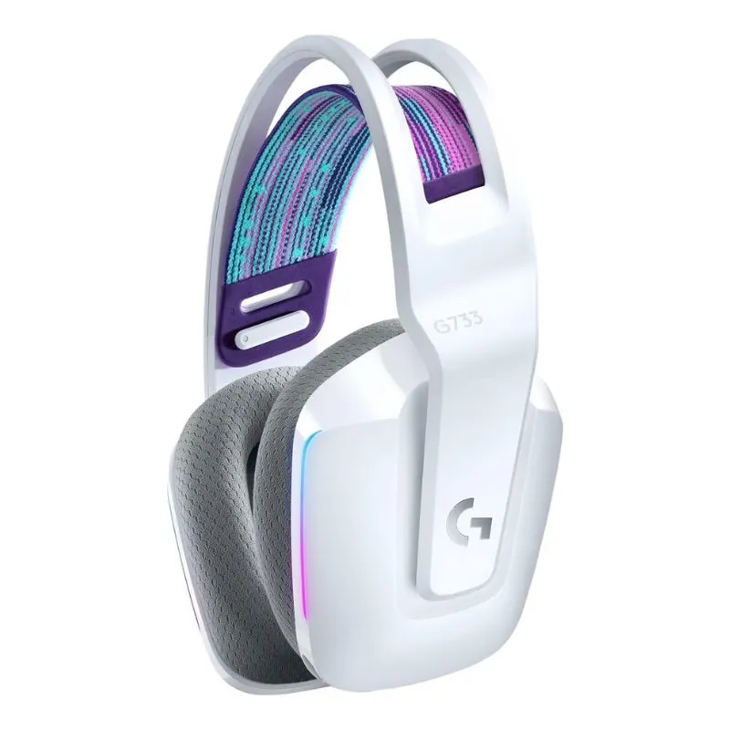 Headset Logitech G733 LIGHTSPEED Wireless RGB Gaming Headset - White view 3