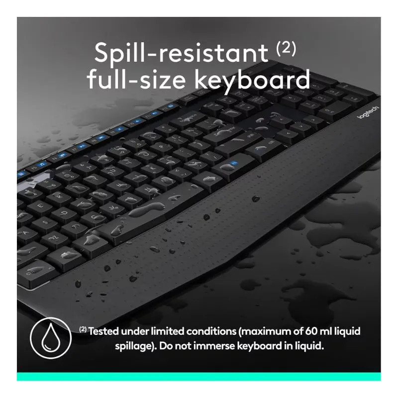 Mouse Logitech MK345 Wireless Combo Keyboard and - Black view 5