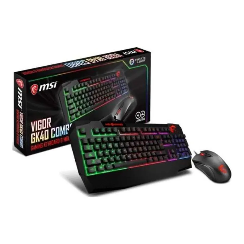 Mouse MSI VIGOR GK40 COMBO, RGB Gaming Keyboard, Clutch GM10 Gaming - Black view 5