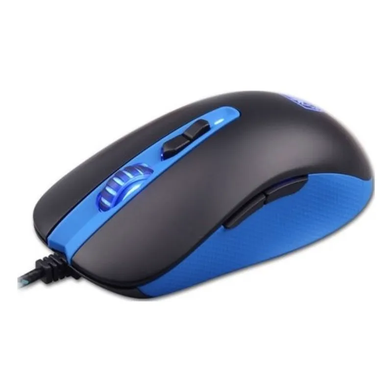 Mouse SADES Musket S15, Wired RGB Gaming Mouse - Blue