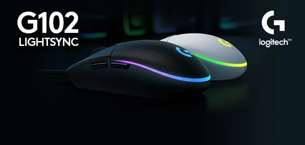 Mouse Logitech G102 8000 DPI LIGHTSYNC technology RGB Gaming Mouse - Black view 4