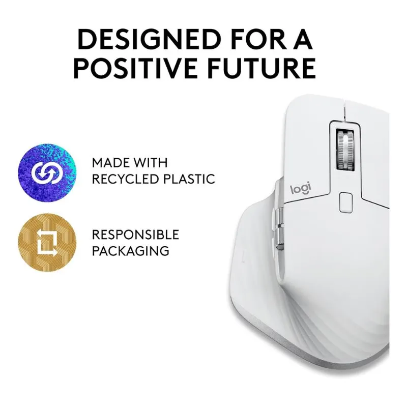 Mouse Logitech MX Master 3S Wireless Gaming Mouse - White alternate