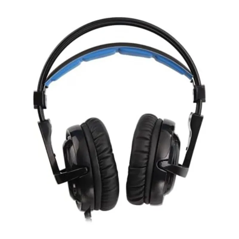 Headset Sades Locust Plus SA-904, RGB Gaming Headset, USB Wired - Black/Blue alternate