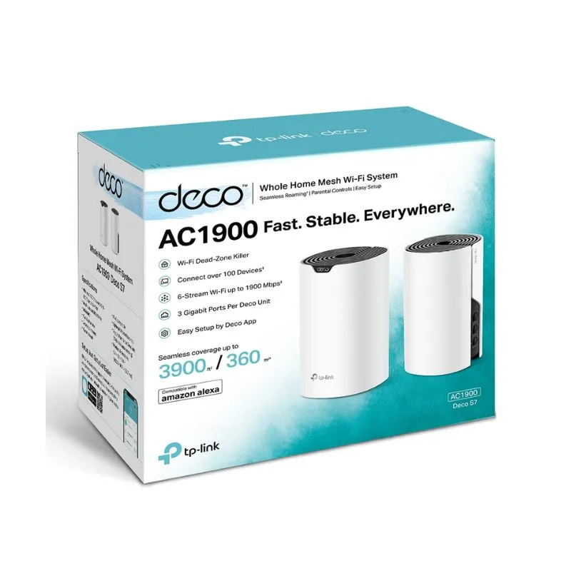 Network Device TP-Link Deco S7 AC1900 Mesh Wi-Fi Router System 2-Pack